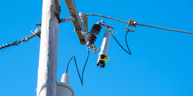 S&C VacuFuse II Self-Resetting Interrupter above a transformer 