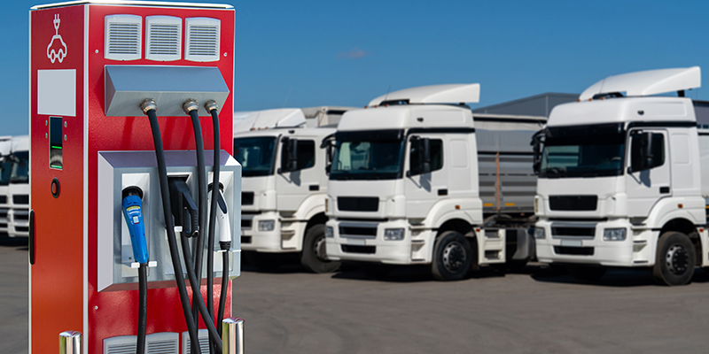 EV Trucks and Power  Charger