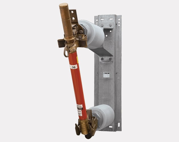 S M D Power Fuses Outdoor Transmission Power Fuses, Outdoor Transmission, 34.5 kV through 138 kV, fault protection, minimum melting current, circuit breakers, faster operation
